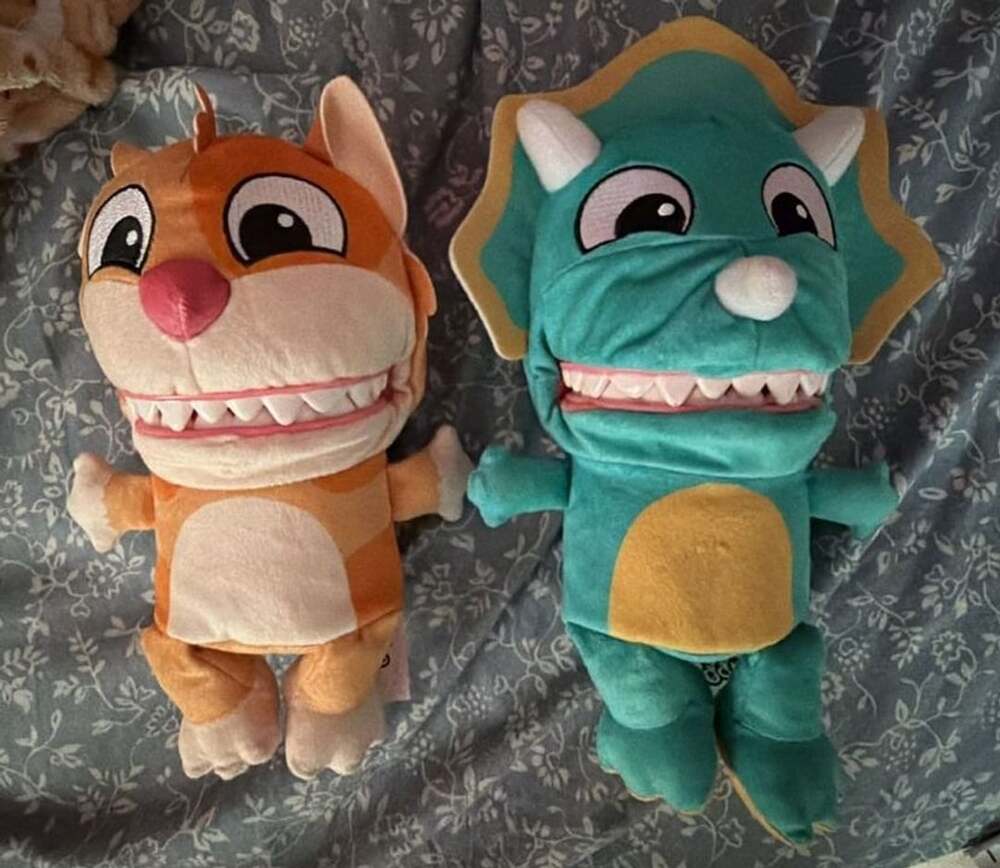ToyMonster Chatter Chompers Interactive Plush Dinosaurs Lot